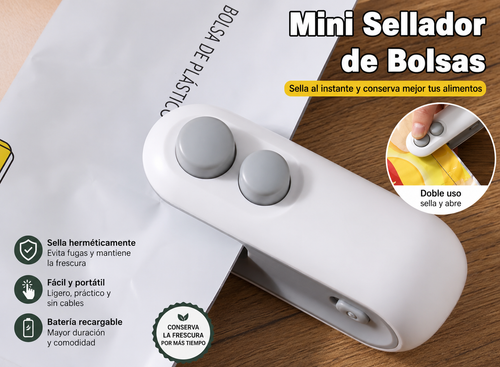 FreshSeal Mini™ | Sellador de Bolsas 2 en 1
