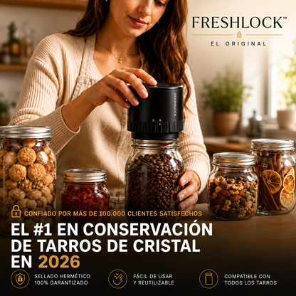 FreshLock™ | Sellador al Vacío para Tarros