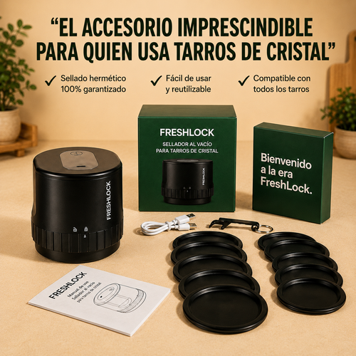 FreshLock™ | Sellador al Vacío para Tarros