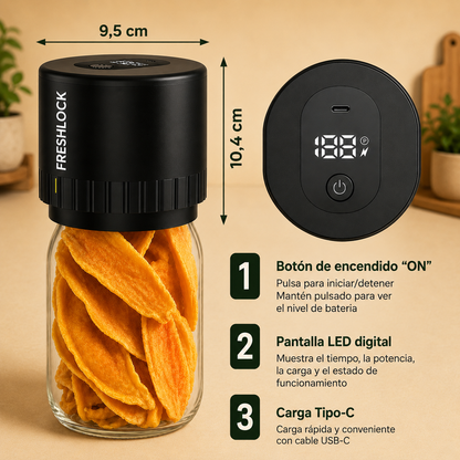 FreshLock™ | Sellador al Vacío para Tarros